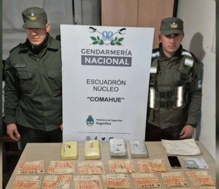 Gendarmería Nacional detuvo a un hombre que trasladaba 4 kilogramos de sustancias ilícitas hacia&nbsp;Bariloche